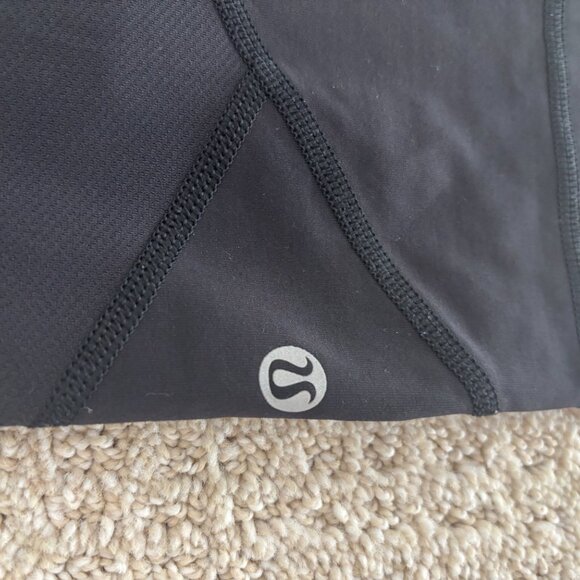 Lululemon Crop Black Mesh Leggings - Picture 2 of 2